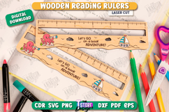 Wooden Reading Ruler Laser Cut Bundle,Ruler with Reading Aid Product Image 6