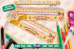 Wooden Reading Ruler Laser Cut Bundle,Ruler with Reading Aid Product Image 7