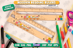 Wooden Reading Ruler Laser Cut Bundle,Ruler with Reading Aid Product Image 10