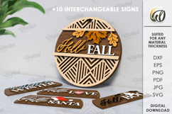 Wooden Replaceable Door Plaques Bundle Laser Cut Product Image 4