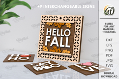 Wooden Replaceable Door Plaques Bundle Laser Cut Product Image 5