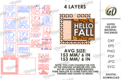 Wooden Replaceable Door Plaque Laser Cut. Wall decor SVG Product Image 2