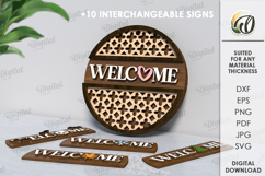Wooden Replaceable Door Plaques Bundle Laser Cut Product Image 6