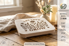 Riser Tray Laser Cut. Home Decor. Hot Pot Trivet SVG Product Image 1