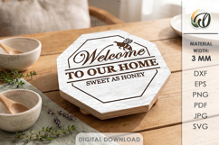 Riser Trays Bundle Laser Cut. Home Decor. Hot Pot Trivet SVG Product Image 13