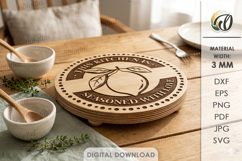 Riser Trays Bundle Laser Cut. Home Decor. Hot Pot Trivet SVG Product Image 4