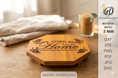 Riser Trays Bundle Laser Cut. Home Decor. Hot Pot Trivet SVG Product Image 6