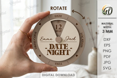 Rotating Circle Invitations Bundle Laser Cut. Invitation SVG Product Image 14