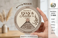 Rotating Circle Invitations Bundle Laser Cut. Invitation SVG Product Image 11
