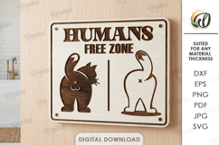 3D Sarcastic Decors Bundle Laser Cut. Wall Decor SVG Product Image 7