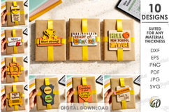 School Gift Tags Bundle Laser Cut. Present Tag SVG Product Image 1
