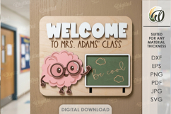 School Signs Bundle Lasercut. Door SIgn. Classroom Decor SVG Product Image 2