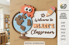 School Signs Bundle Lasercut. Door SIgn. Classroom Decor SVG Product Image 13