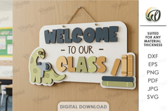 School Signs Bundle Lasercut. Door SIgn. Classroom Decor SVG Product Image 8