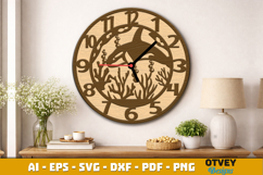 Wooden Sea Animals Wall Clock Lasercut Product Image 4