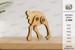 Wooden Shelf Animals Bundle Laser Cut. Standing decor SVG Product Image 11