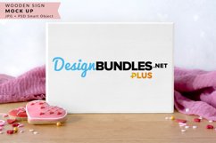 Valentine Wood Sign Mock up Product Image 1