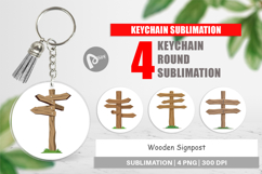 Keychain Wooden Sign Product Image 1