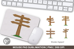 Mouse Pad Wooden Sign Product Image 1