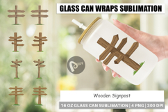 Glass Can Wooden Sign Product Image 1