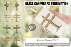 Glass Can Wooden Sign Product Image 1