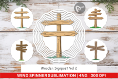 Wind Spinner Wooden Sign Product Image 1