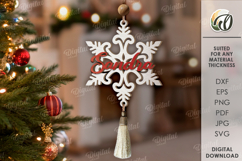 Snowflake Ornaments Bundle Laser Cut. Christmas Decor SVG Product Image 11