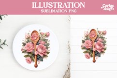 Wooden Spoon Sublimation Design