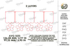3D Spring Banners Bunsle Laser Cut. Wall Decor SVG Product Image 5