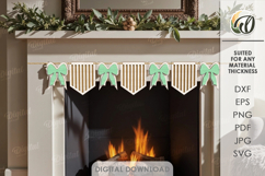 3D Spring Banners Bunsle Laser Cut. Wall Decor SVG Product Image 7