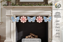 3D Spring Banners Bunsle Laser Cut. Wall Decor SVG Product Image 10