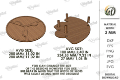 3D Stack Serving Tray Laser Cut. Snack Serving Tray SVG Product Image 2