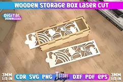 Wooden Storage Box | Jewelry Box | Gift Box | Organizer |CNC Product Image 1