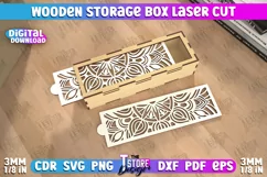 Wooden Storage Box | Jewelry Box | Gift Box | Organizer |CNC Product Image 1