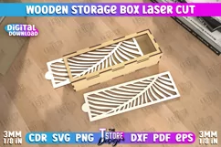 Wooden Storage Box | Jewelry Box | Gift Box | Organizer |CNC Product Image 1