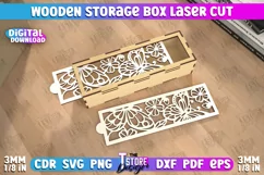 Wooden Storage Box | Jewelry Box | Gift Box | Organizer |CNC Product Image 1