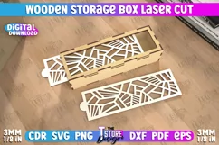 Wooden Storage Box | Jewelry Box | Gift Box | Organizer |CNC Product Image 1
