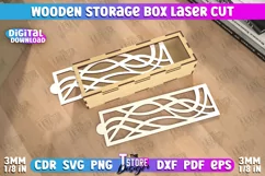Wooden Storage Box | Jewelry Box | Gift Box | Organizer |CNC Product Image 1