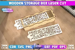Wooden Storage Box | Jewelry Box | Gift Box | Organizer |CNC Product Image 1