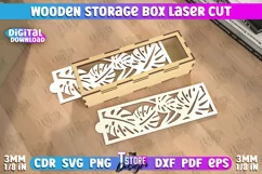 Wooden Storage Box | Jewelry Box | Gift Box | Organizer |CNC Product Image 1