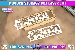Wooden Storage Box | Jewelry Box | Gift Box | Organizer |CNC Product Image 1