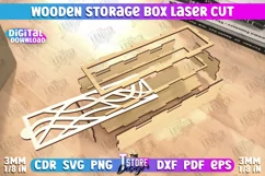 Wooden Storage Box | Jewelry Box | Gift Box | Organizer |CNC Product Image 2