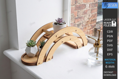 Succulent Plant Stand Laser Cut | Flower Pot Holders | CNC Product Image 1