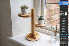 Succulent Plant Stand Laser Cut | Flower Pot Holders | CNC Product Image 1