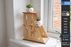 Succulent Plant Stand Laser Cut | Flower Pot Holders | CNC Product Image 1