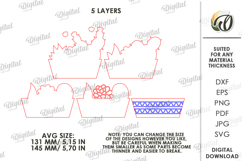 3D Succulent Stand Laser Cut. Home Stand Decor SVG Product Image 2