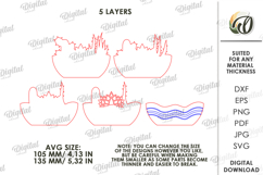 3D Succulent Stand Laser Cut. Home Stand Decor SVG Product Image 2