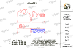 3D Succulent Stand Laser Cut. Home Stand Decor SVG Product Image 2