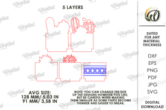 3D Succulent Stand Laser Cut. Home Stand Decor SVG Product Image 2