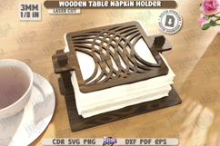 Wooden Napkin Holder Laser Cut | Adornment Dining Table SVG Product Image 1